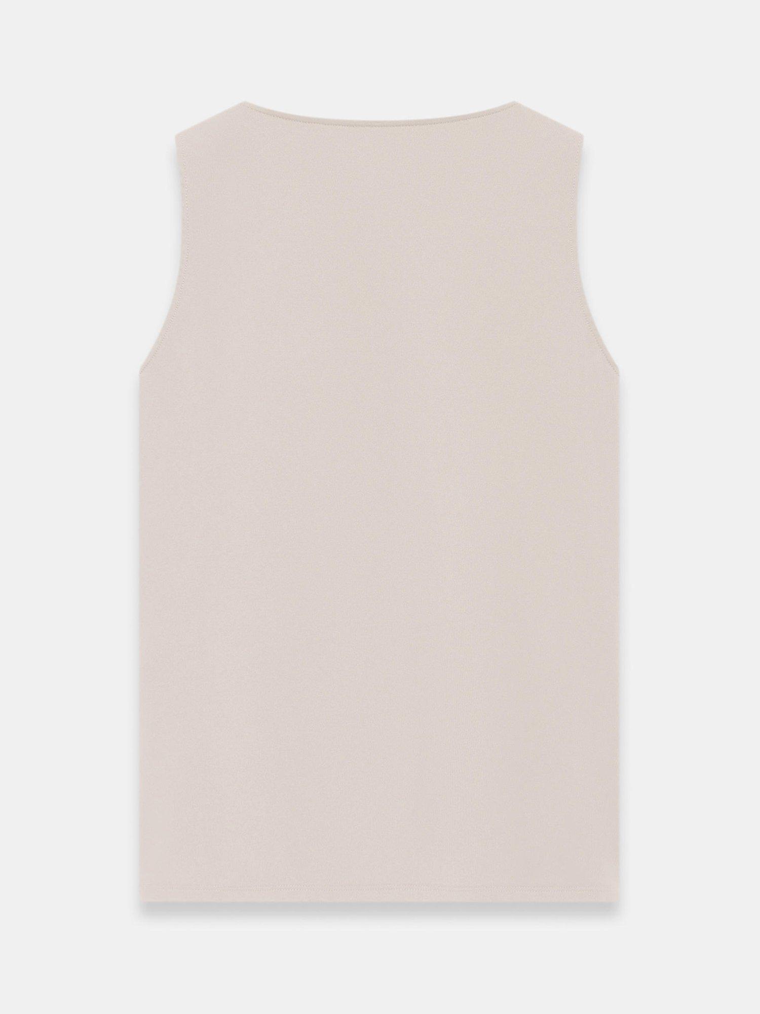 Product image 6 of 6, which shows Mint Velvet Sleeveless Vest Top, Grey, L