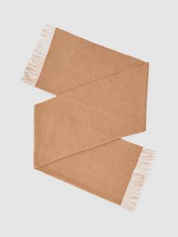 Reiss Picton Wool Rich Scarf, Taupe