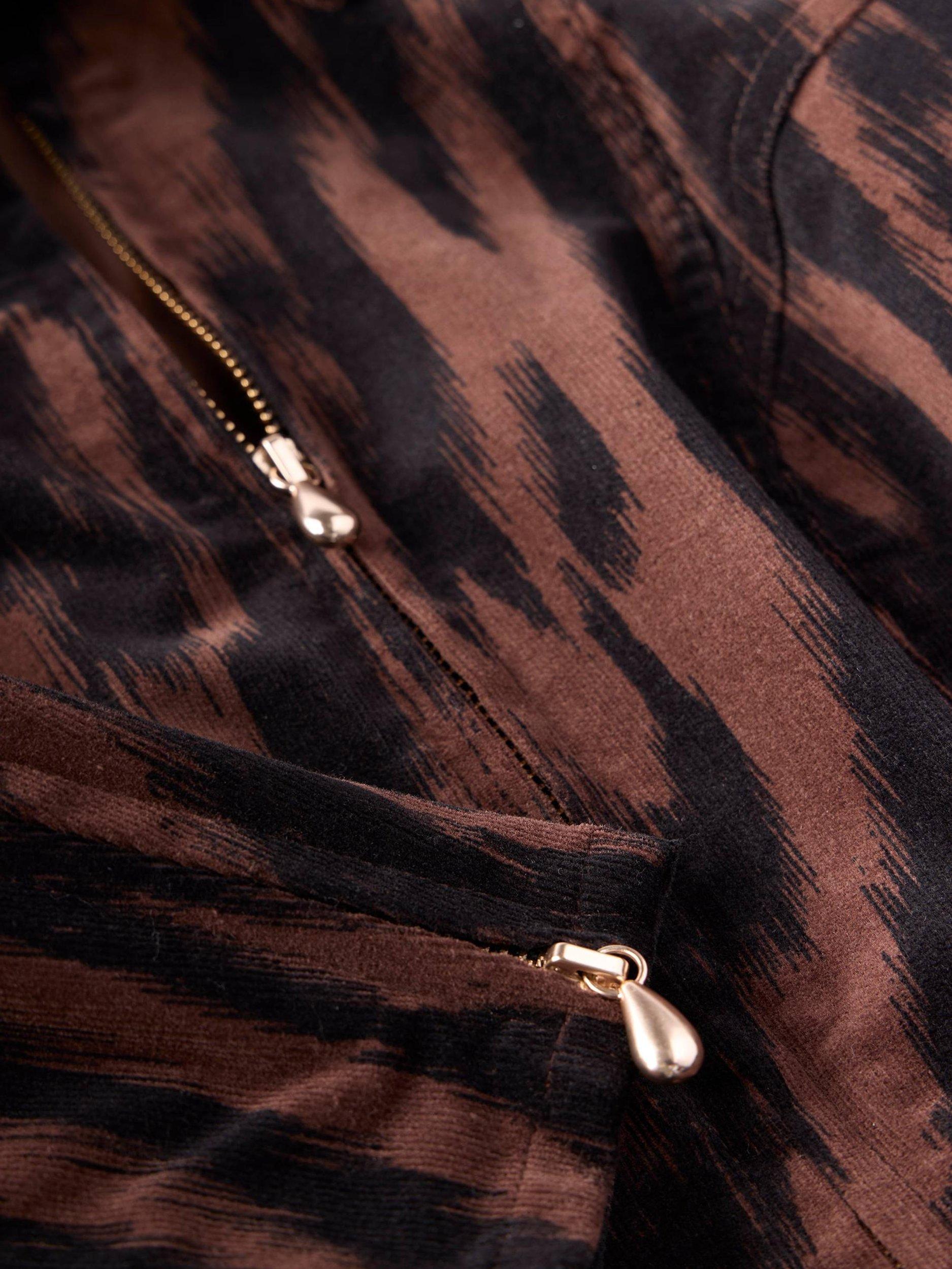 Product image 8 of 8, which shows Mint Velvet Corduroy Mini Dress, Brown, 6