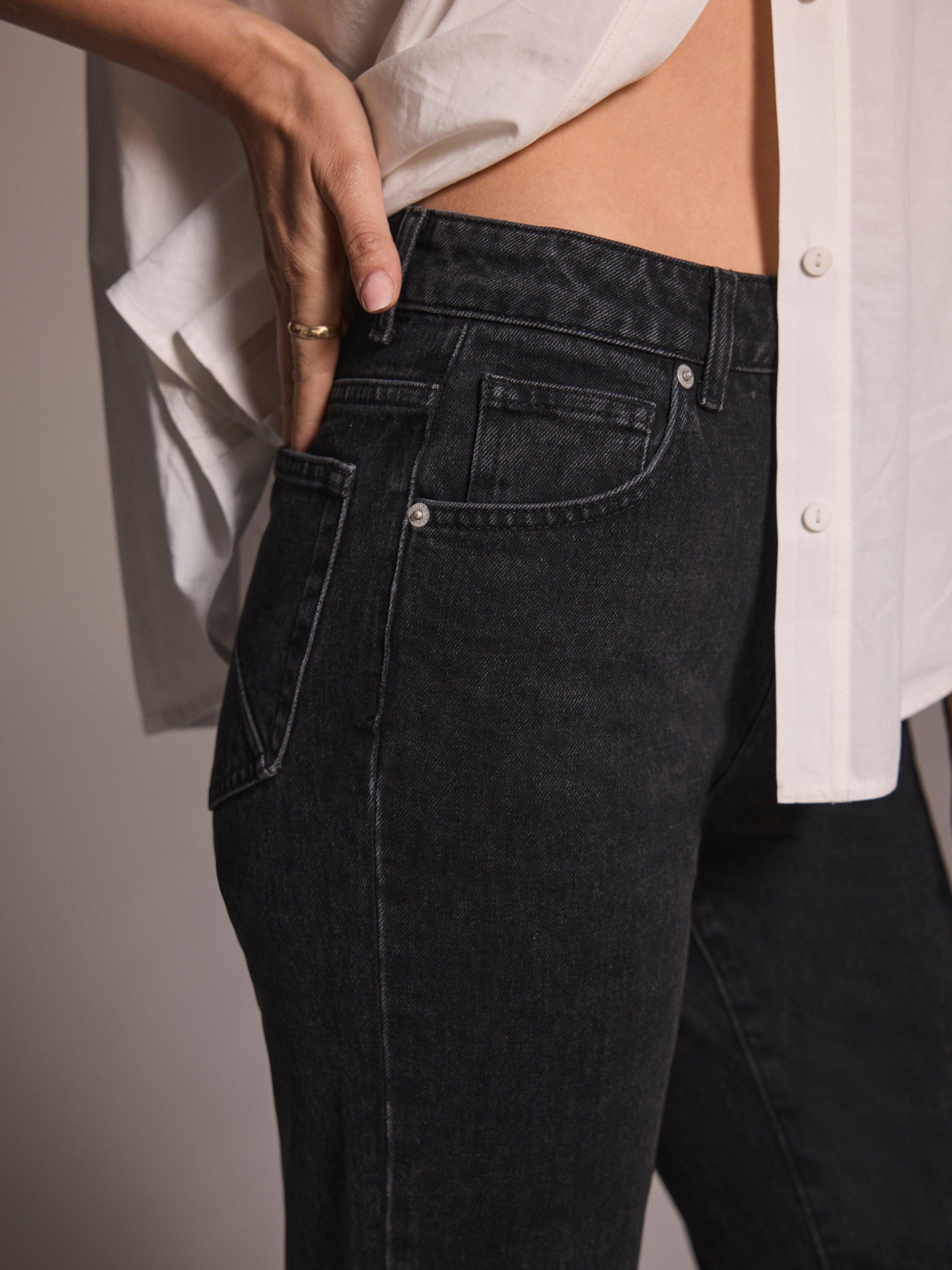 Mint Velvet Comfort Stretch Straight Leg Jeans, Black