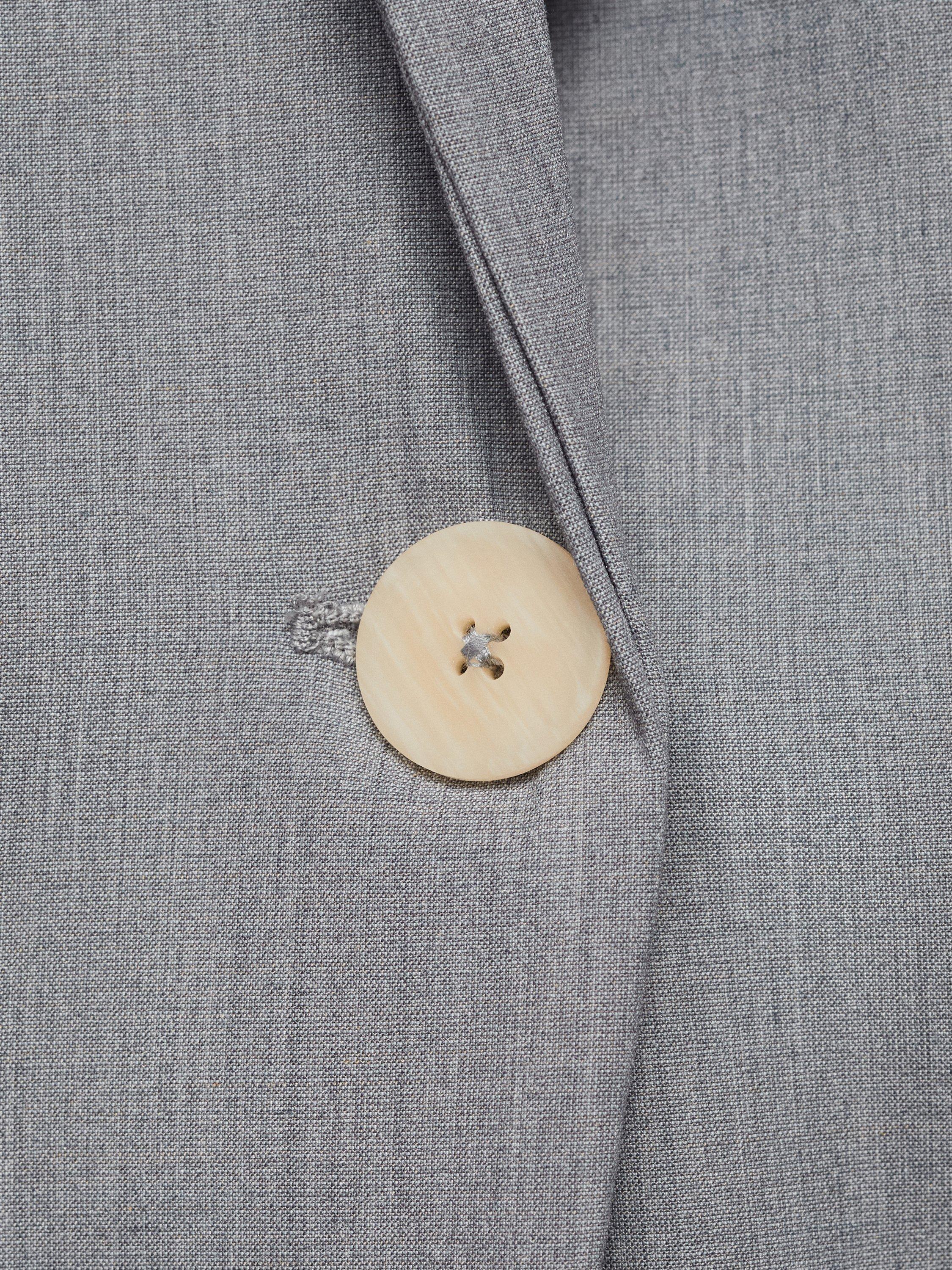 Product image 7 of 8, which shows Mango Borevi Single Breasted Blazer, Grey, 10