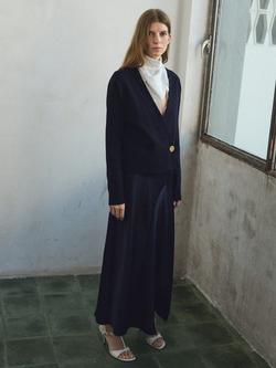 Mango Anita V Neck Cardigan - view 2, Navy