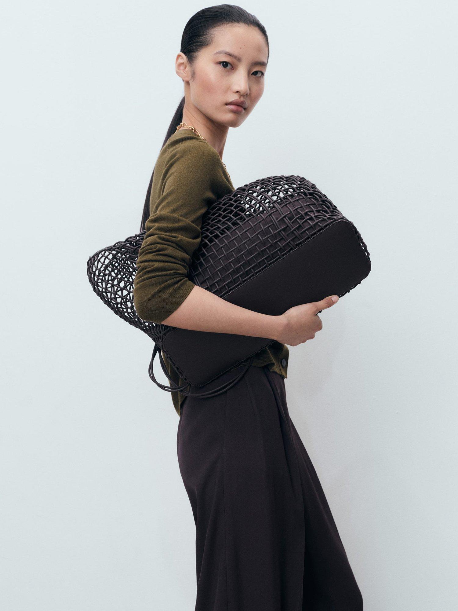 Product image 7 of 9, which shows Mango Lucca V-Neck Cardigan, Khaki, XXS