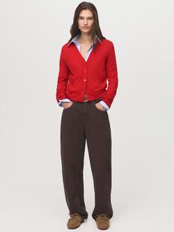 Mango Lucca V-Neck Cardigan - view 2, Red