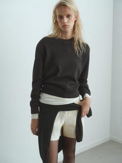 Mango Monkey Crew Neck Jumper, Dark Grey