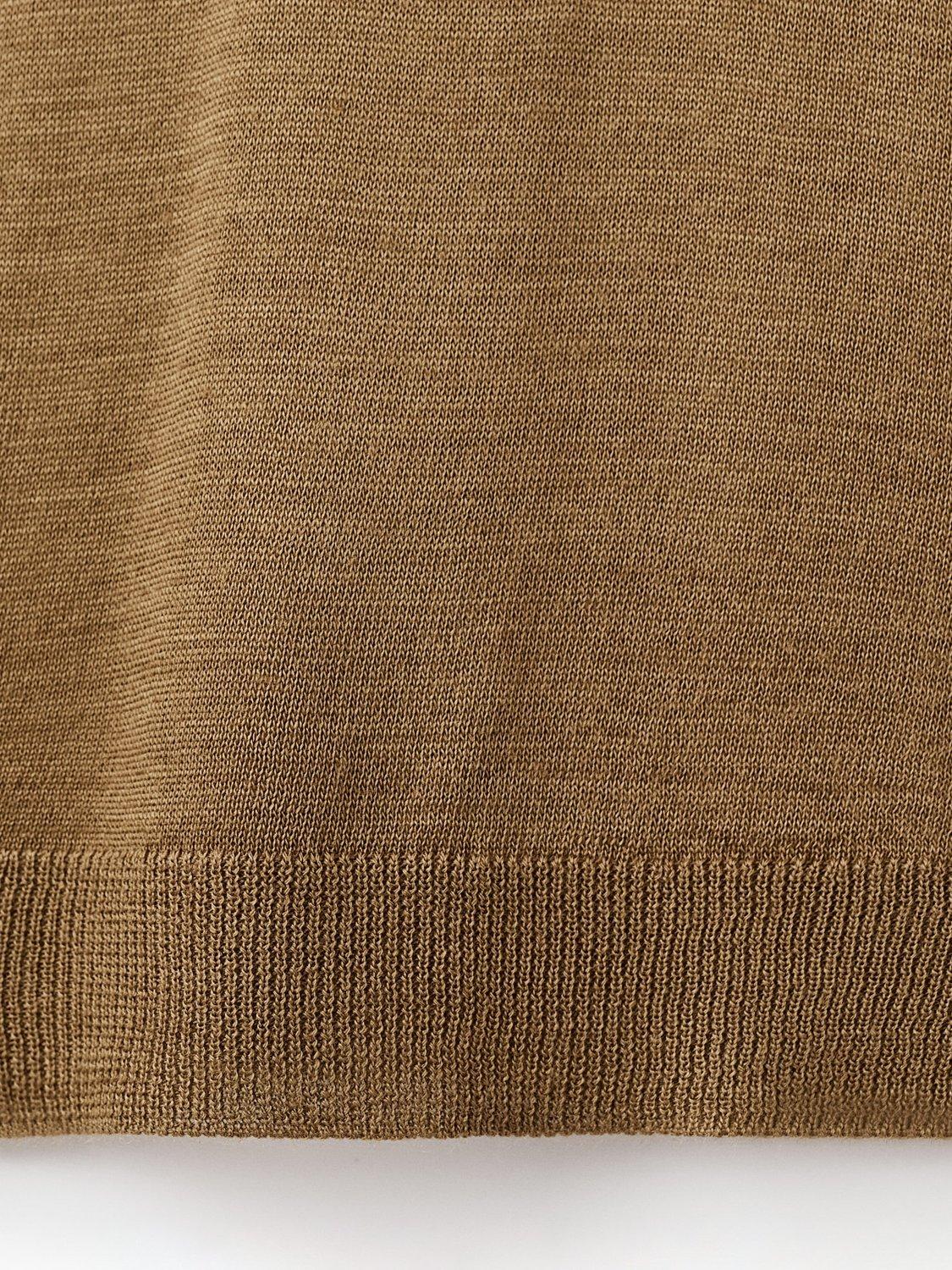 Product image 7 of 7, which shows Mango Mustasa Roll Neck Jumper, Dark Yellow, M