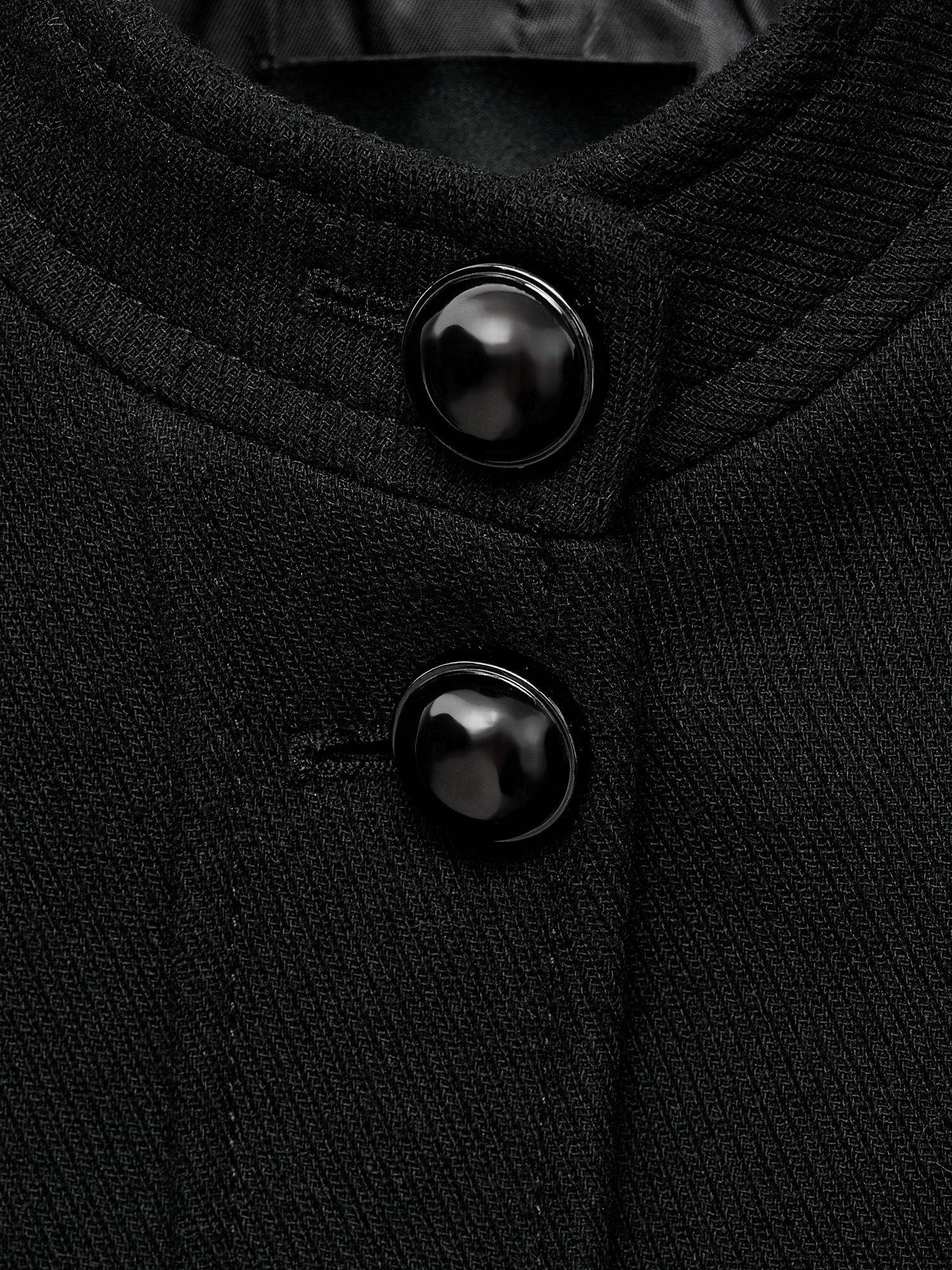 Product image 5 of 7, which shows Mango Claudia Jewel Button Jacket, Black, XXL