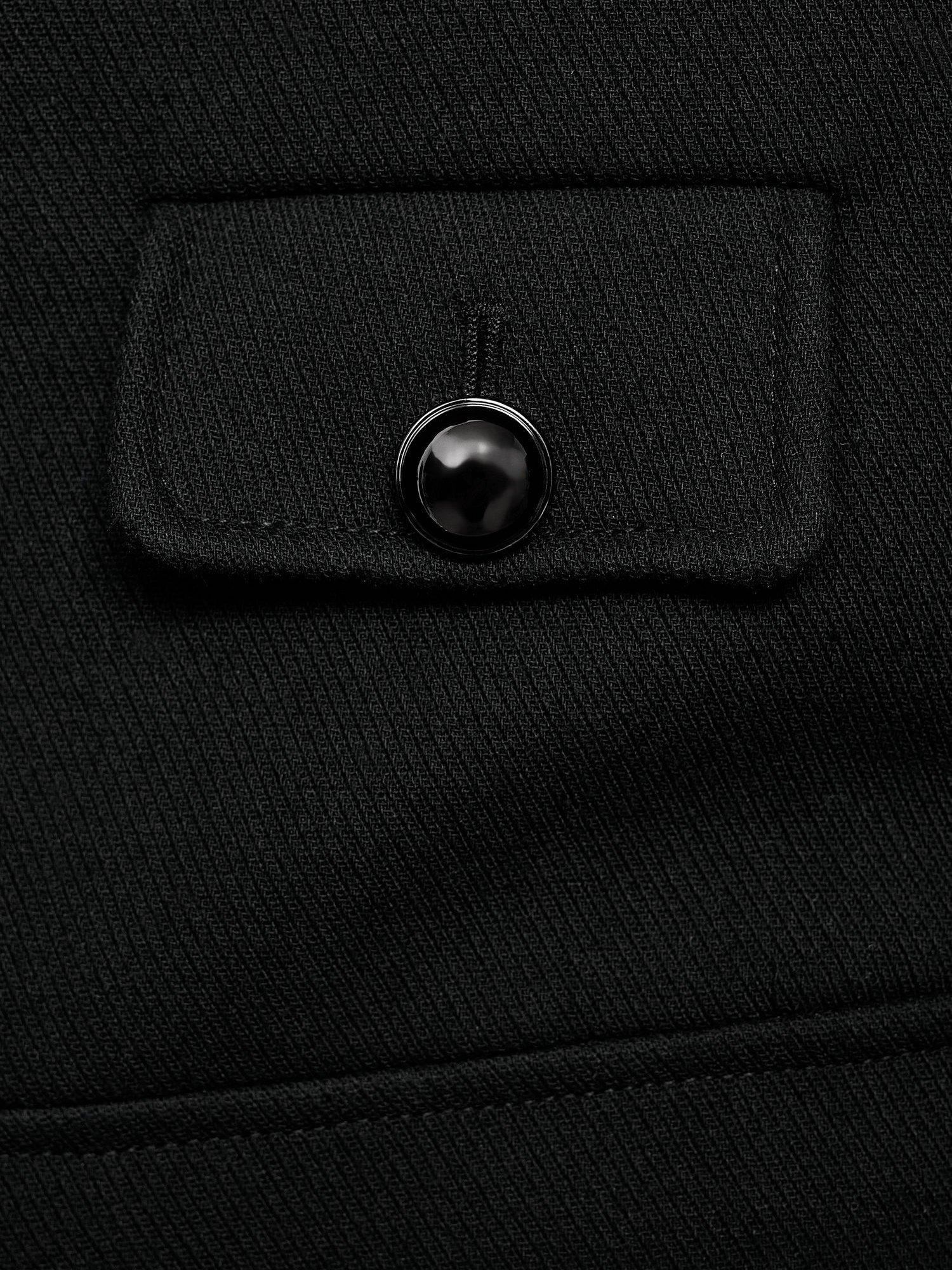 Product image 7 of 7, which shows Mango Claudia Jewel Button Jacket, Black, XXL