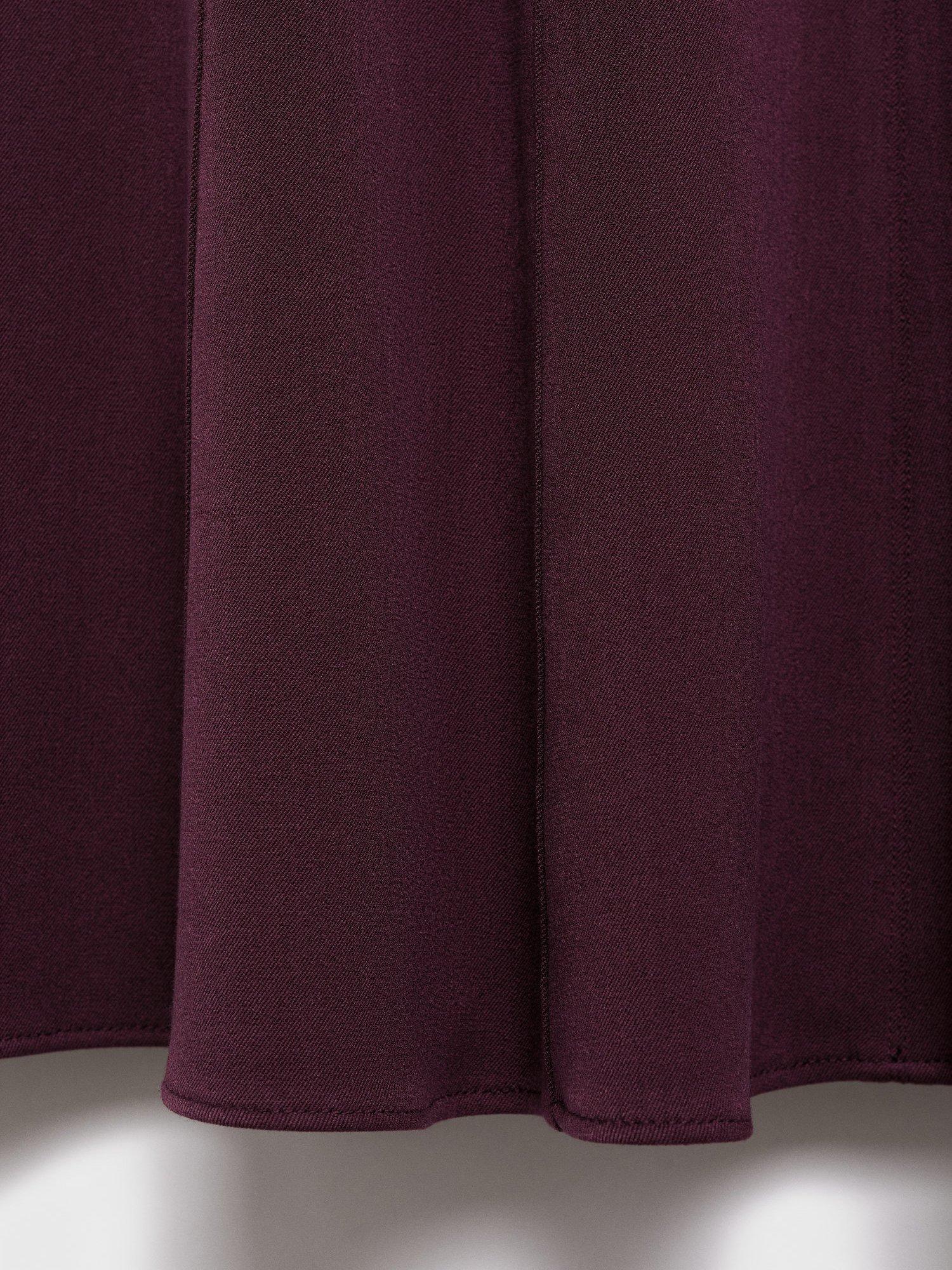 Product image 5 of 8, which shows Mango Cati Sleeveless Mini Dress, Dark Red, 10