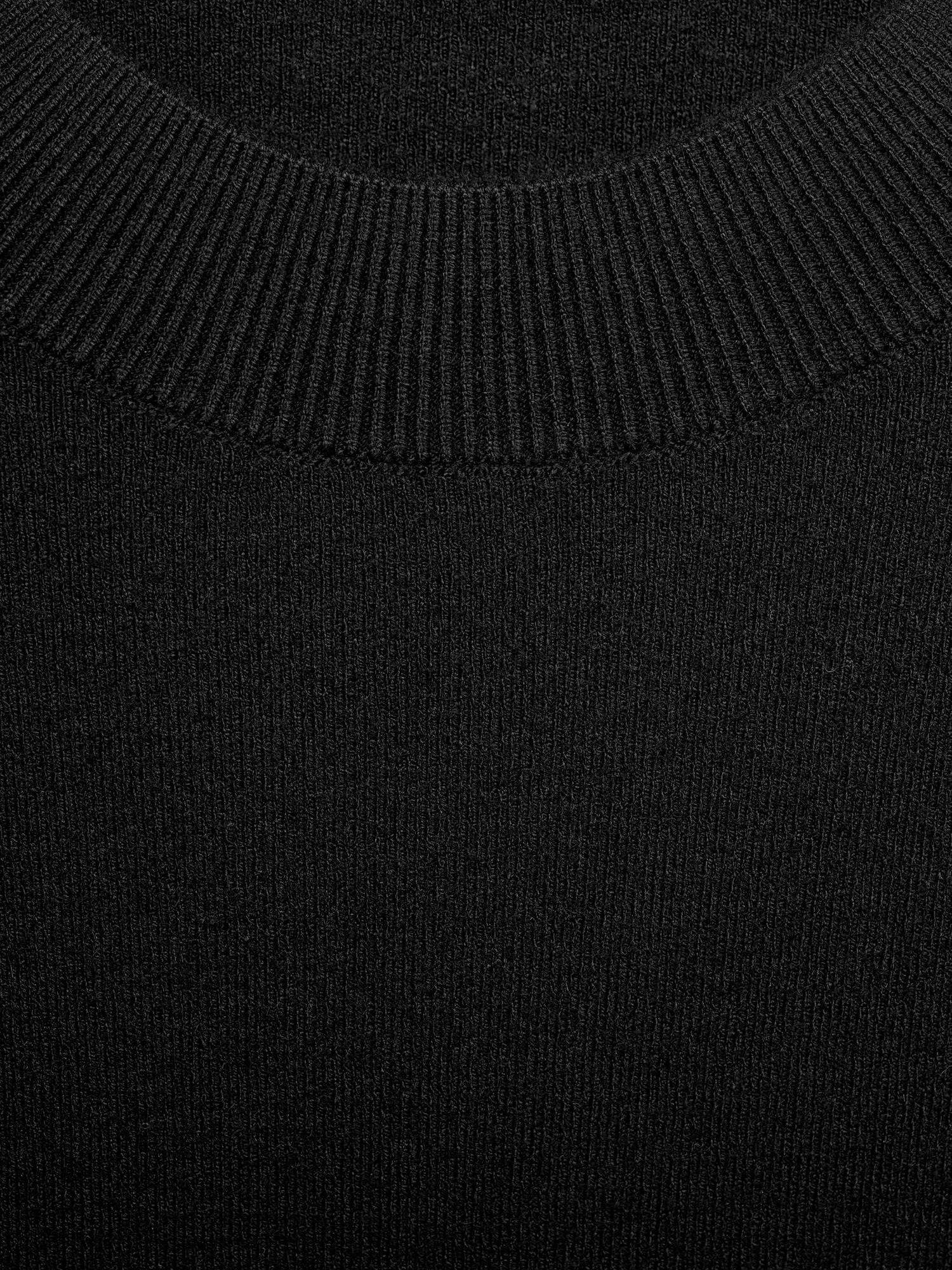 Product image 7 of 7, which shows Mango Domino Jumper Mini Dress, Black, 8