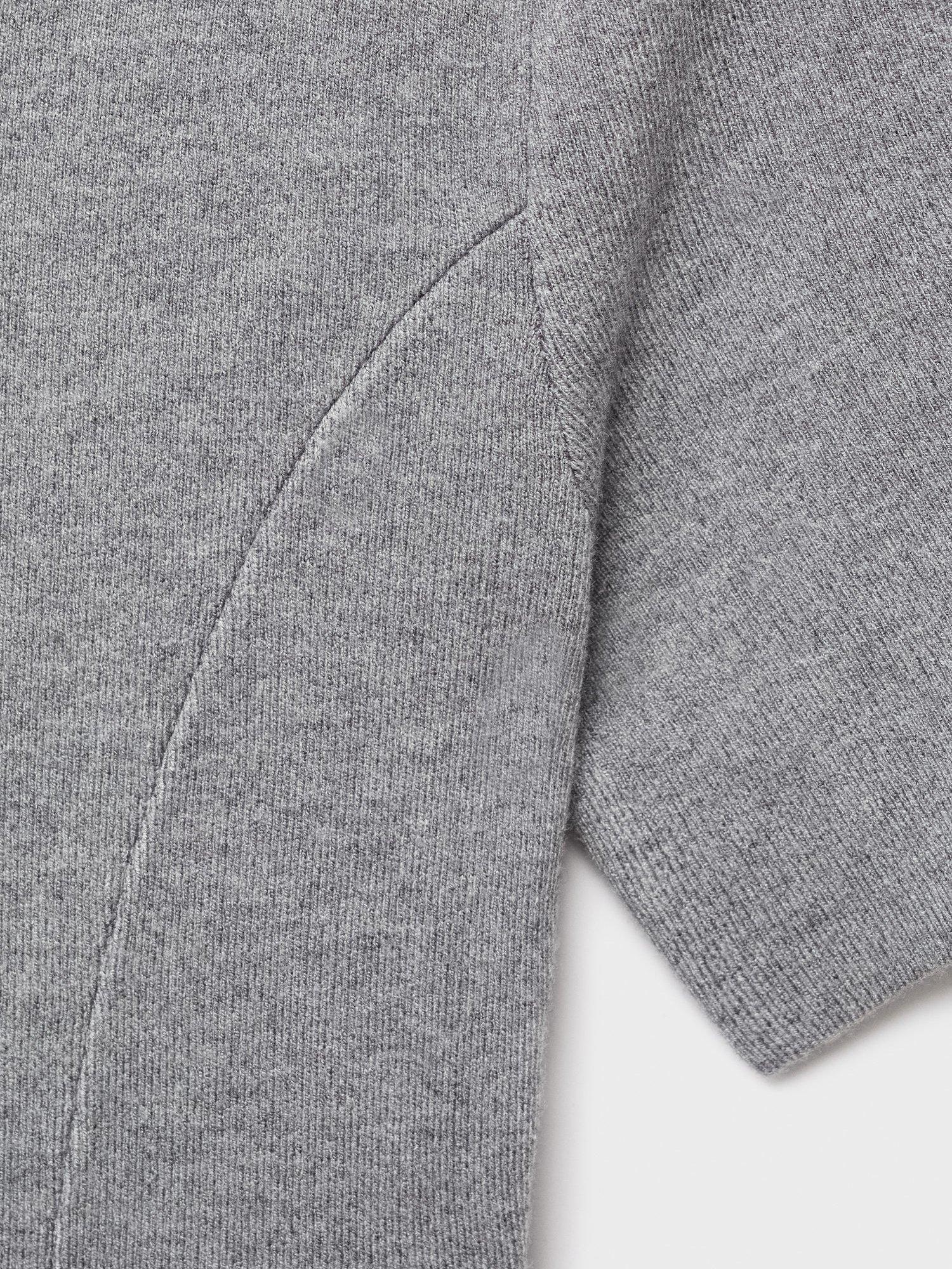 Product image 5 of 8, which shows Mango Domino Jumper Mini Dress, Medium Grey, 10