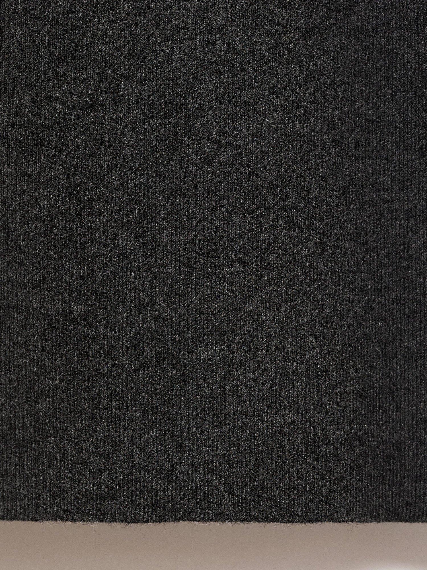 Product image 5 of 7, which shows Mango Latitis Cotton Blend Short Sleeve Collar Mini Dress, Dark Grey, 10