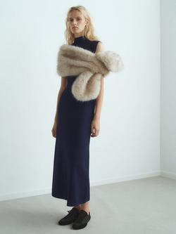 Mango Pomodore Jumper Maxi Dress - view 2, Navy