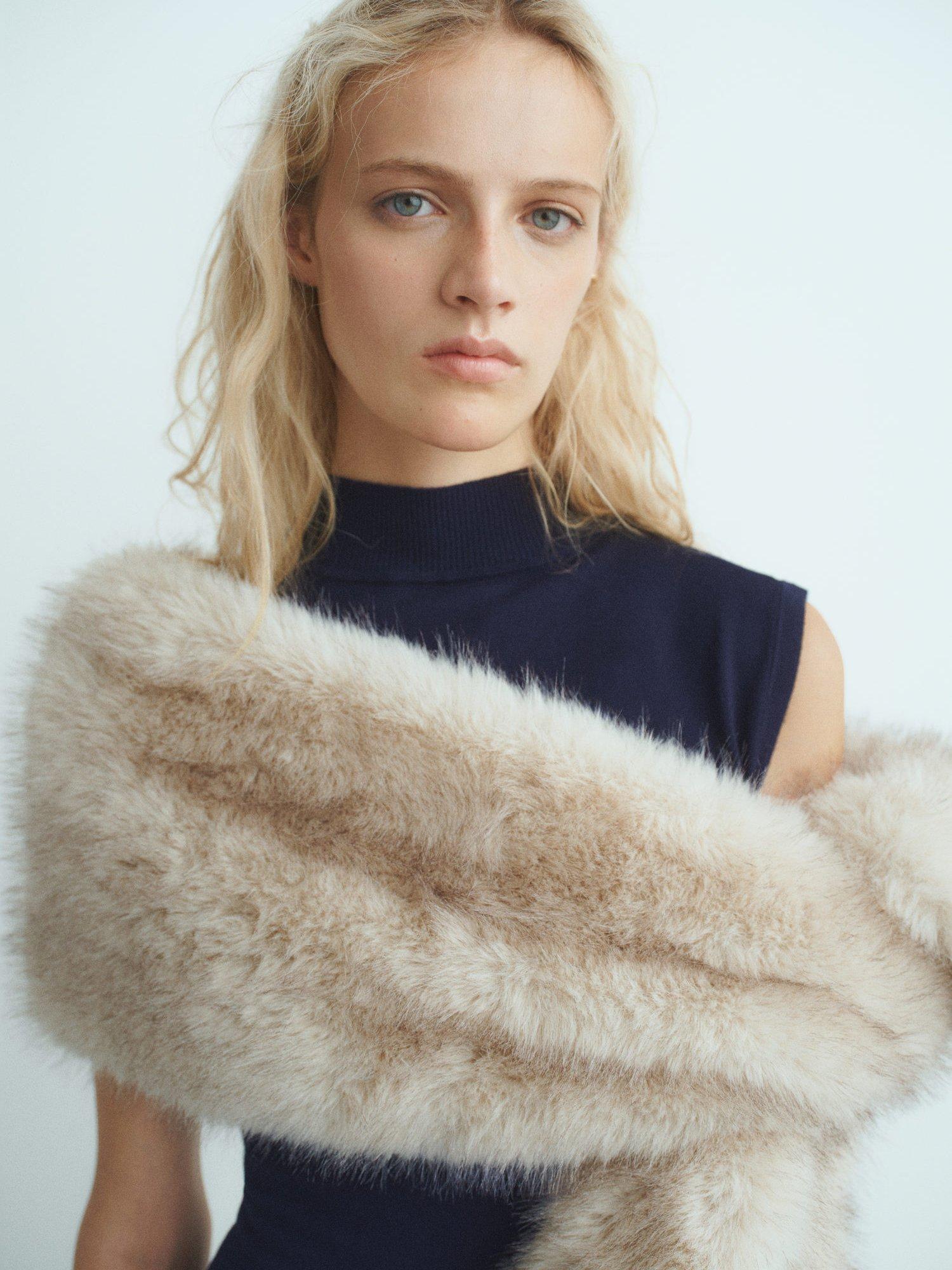 Product image 6 of 9, which shows Mango Pomodore Jumper Maxi Dress, Navy, 8