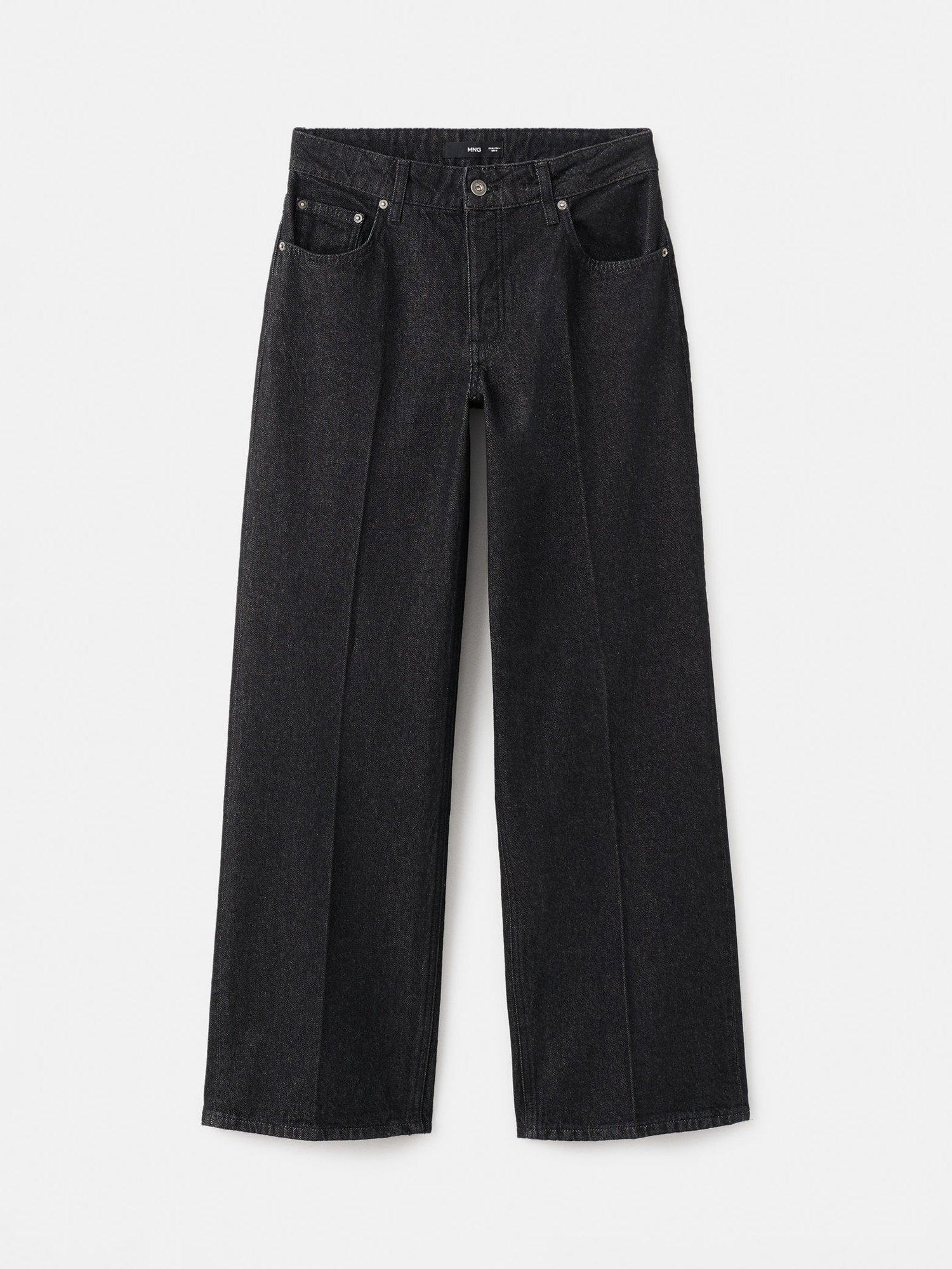 Product image 3 of 7, which shows Mango Martina Straight Leg Jeans, Black, 10
