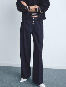 Mango Maya Straight Leg Jeans, Open Blue, Open Blue