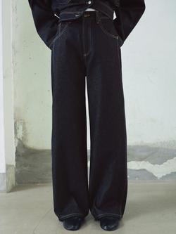 Mango Susan Wide Leg Jeans, Open Blue, Open Blue