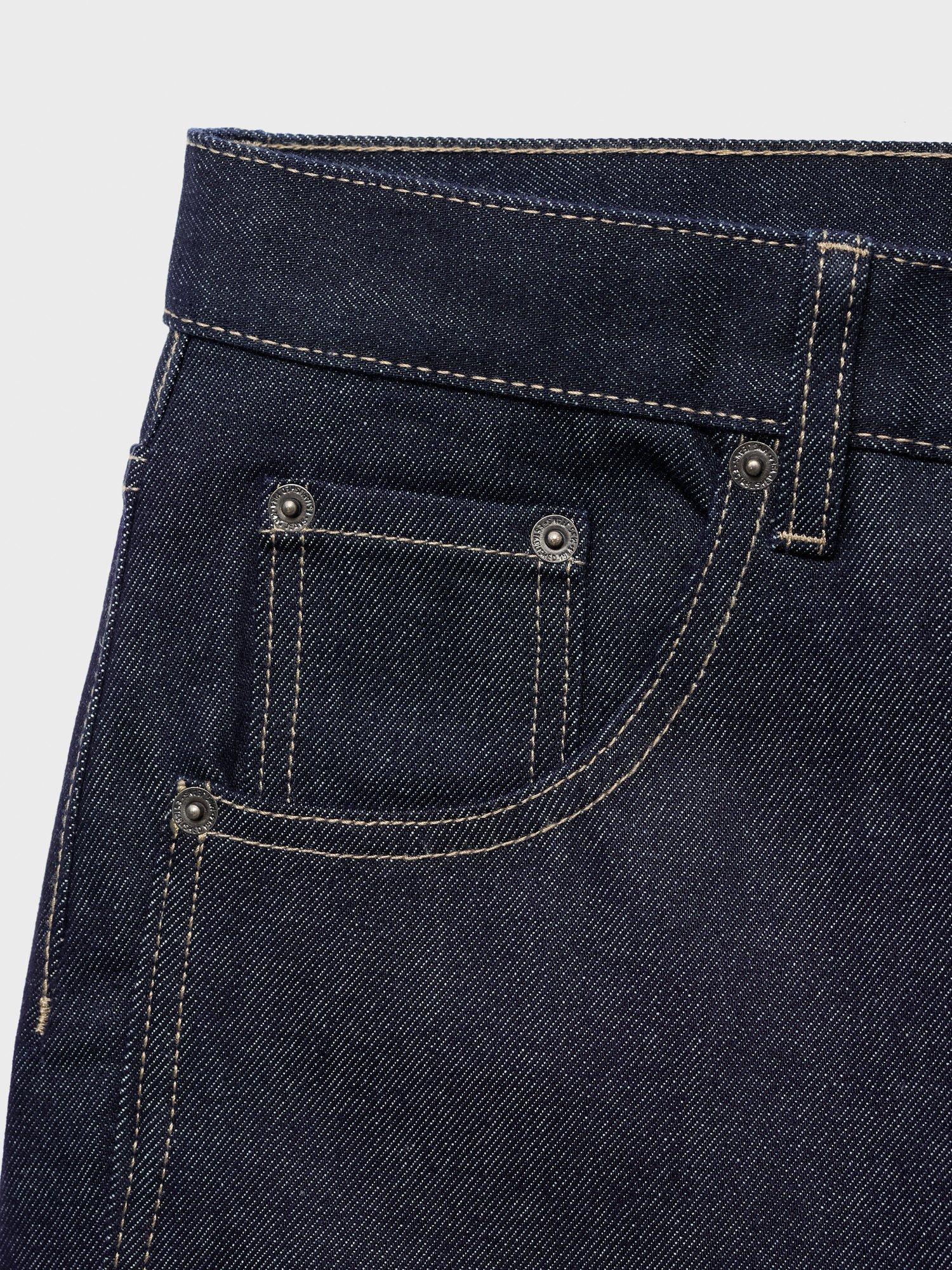 Product image 8 of 8, which shows Mango Susan Wide Leg Jeans, Open Blue, 4