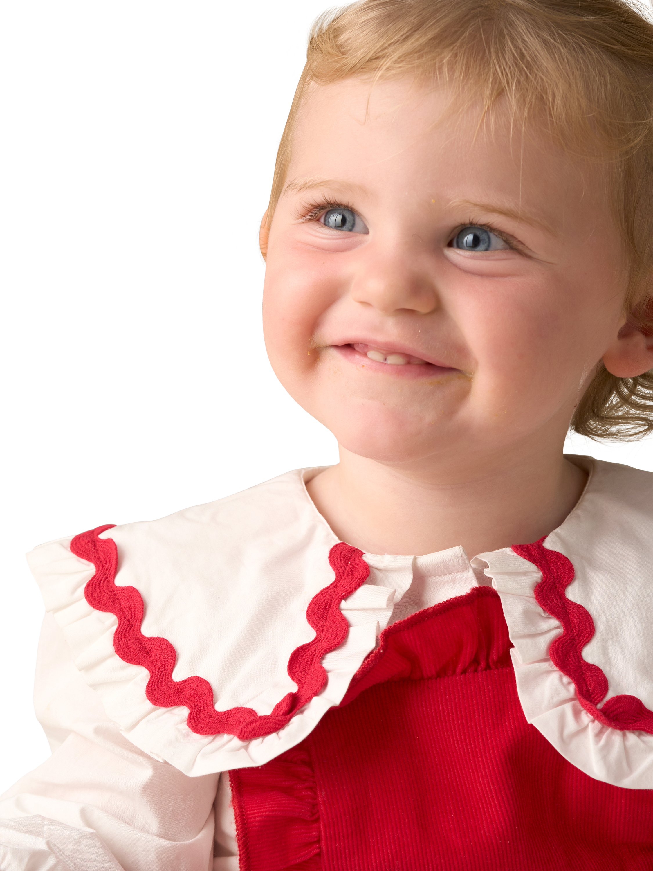 Product image 5 of 8, which shows Angel & Rocket Baby Cotton Romper and Blouse Set, Red, 0-3 months