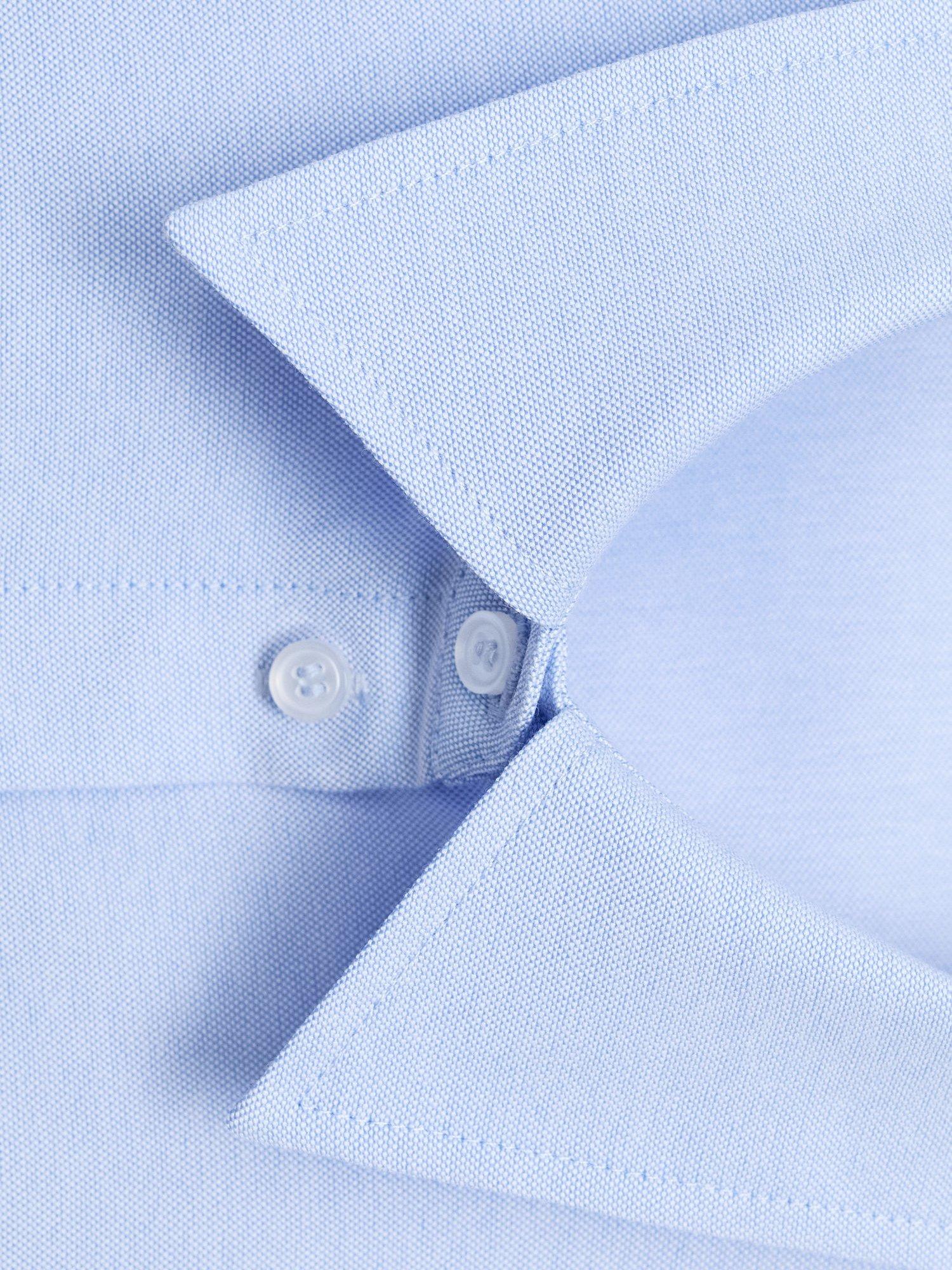 Product image 7 of 7, which shows Mango Juany Pocket Oversized Shirt, Pastel Blue, 12