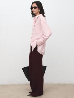 Mango Juany Oversized Shirt, Pastel Pink - view 2, Pastel Pink