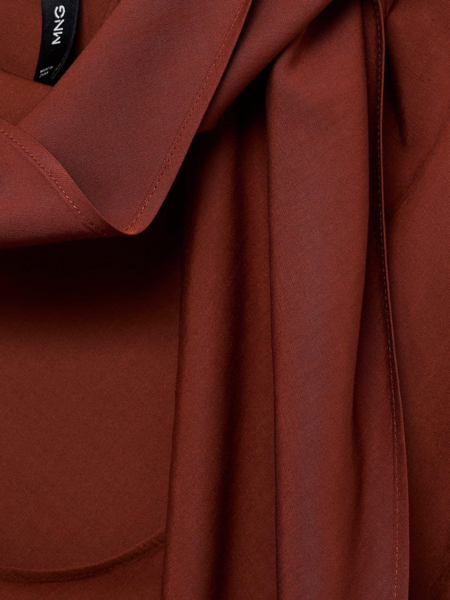 Product image 7 of 7, which shows Mango Lemon Scarf Neck Top, Copper, 10