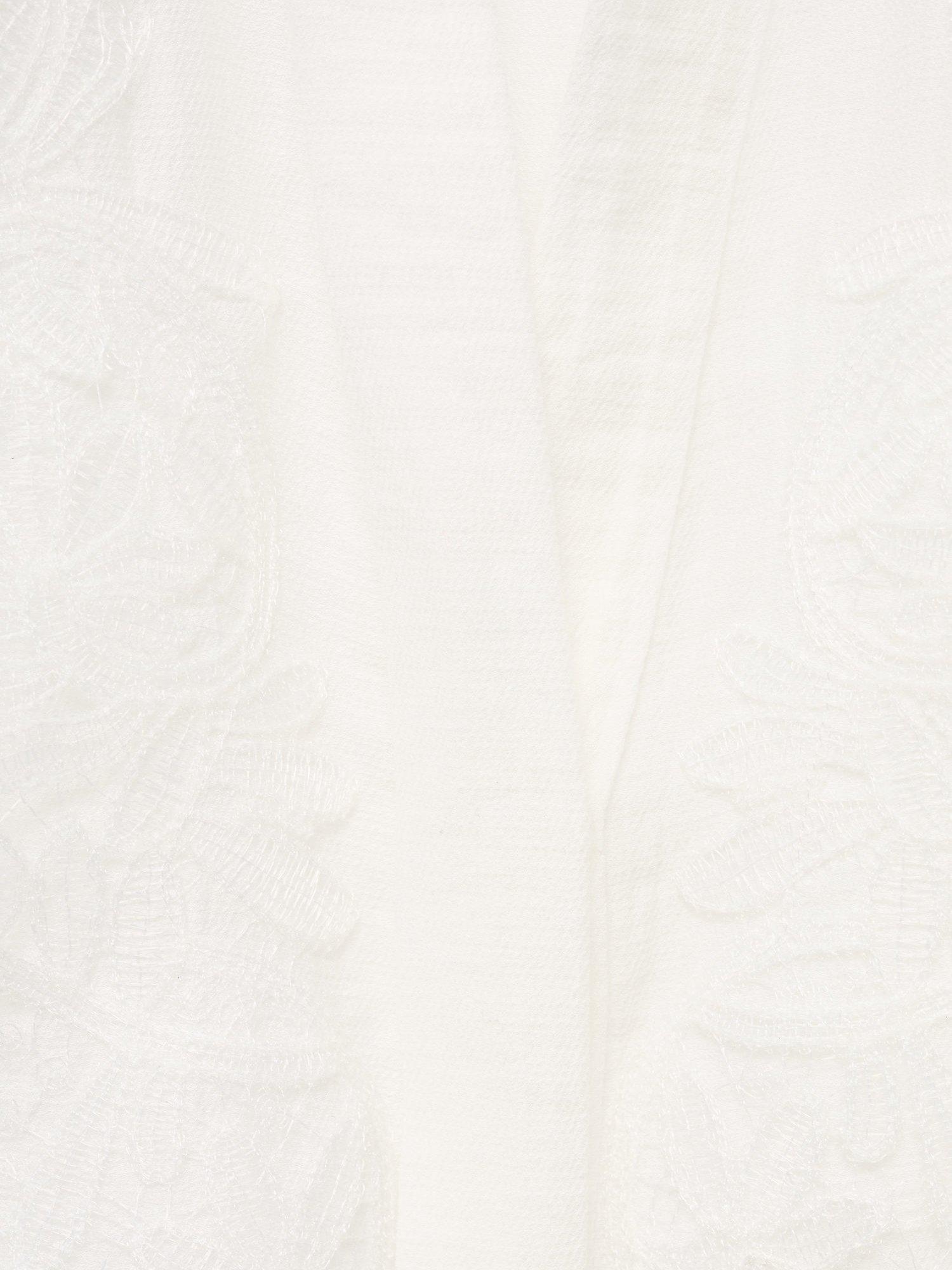 Product image 5 of 9, which shows Mango Melanie Textured Embroidered Shirt, Natural White, 10