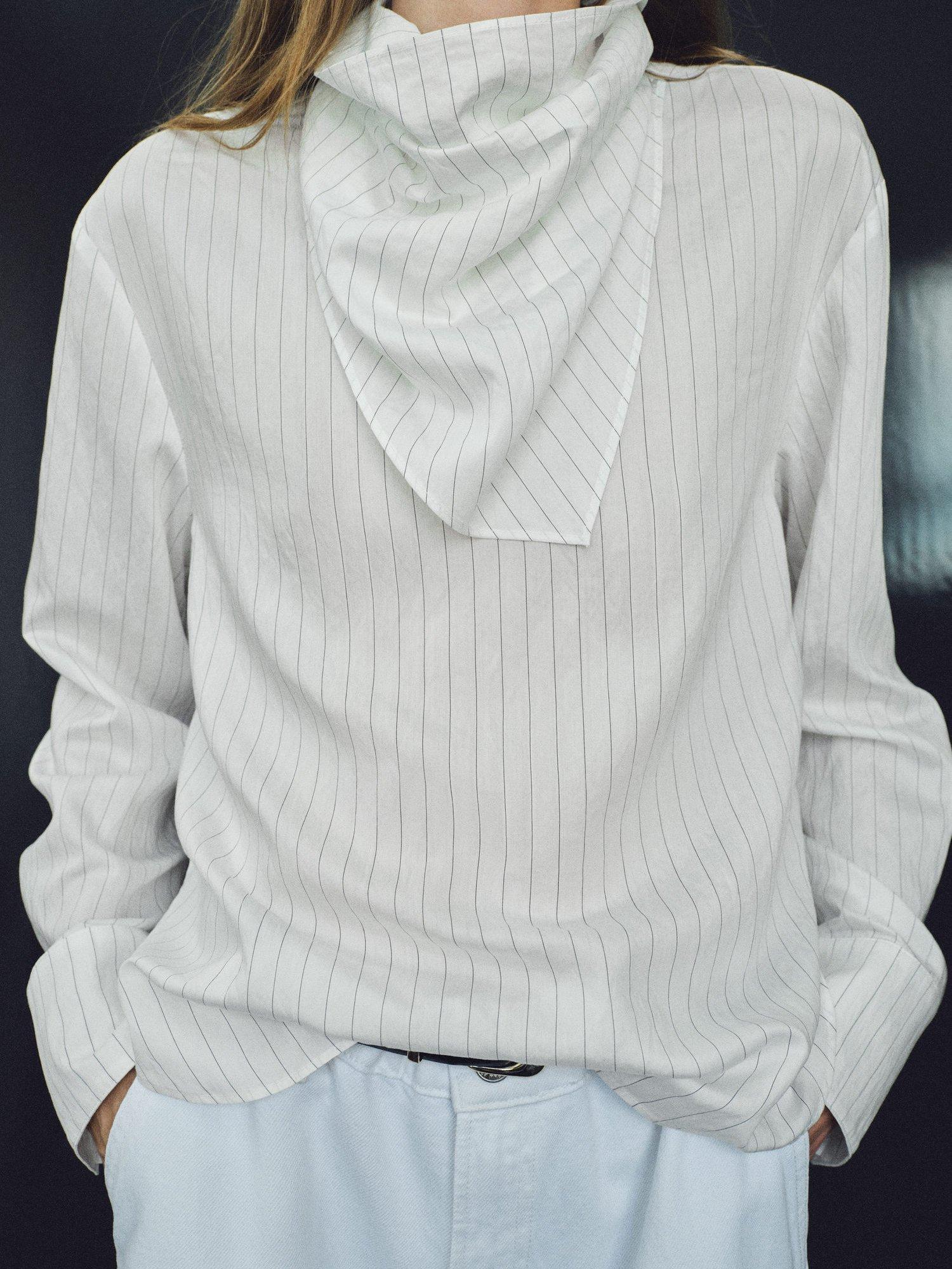 Product image 7 of 8, which shows Mango Ryan Blouse, White, 10