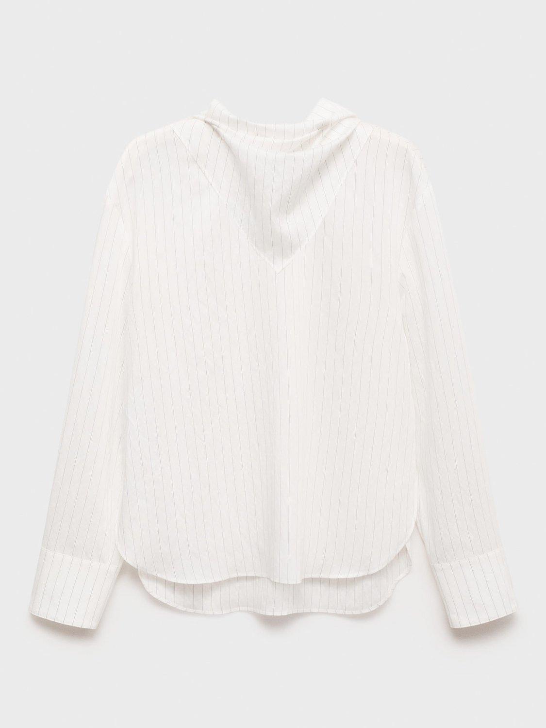 Product image 8 of 8, which shows Mango Ryan Blouse, White, 10