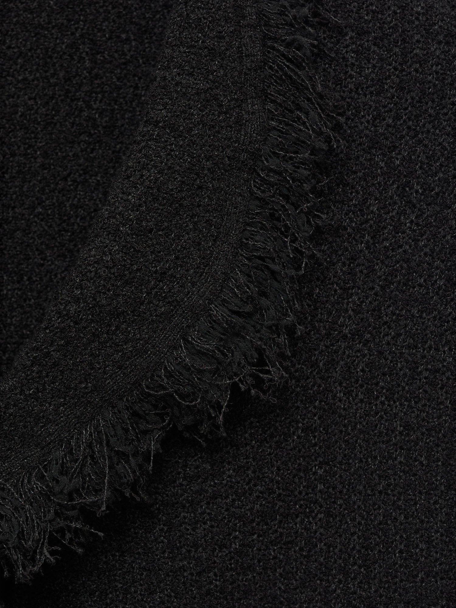 Product image 8 of 8, which shows Mango Fringed Sleeveless Top, Black, S