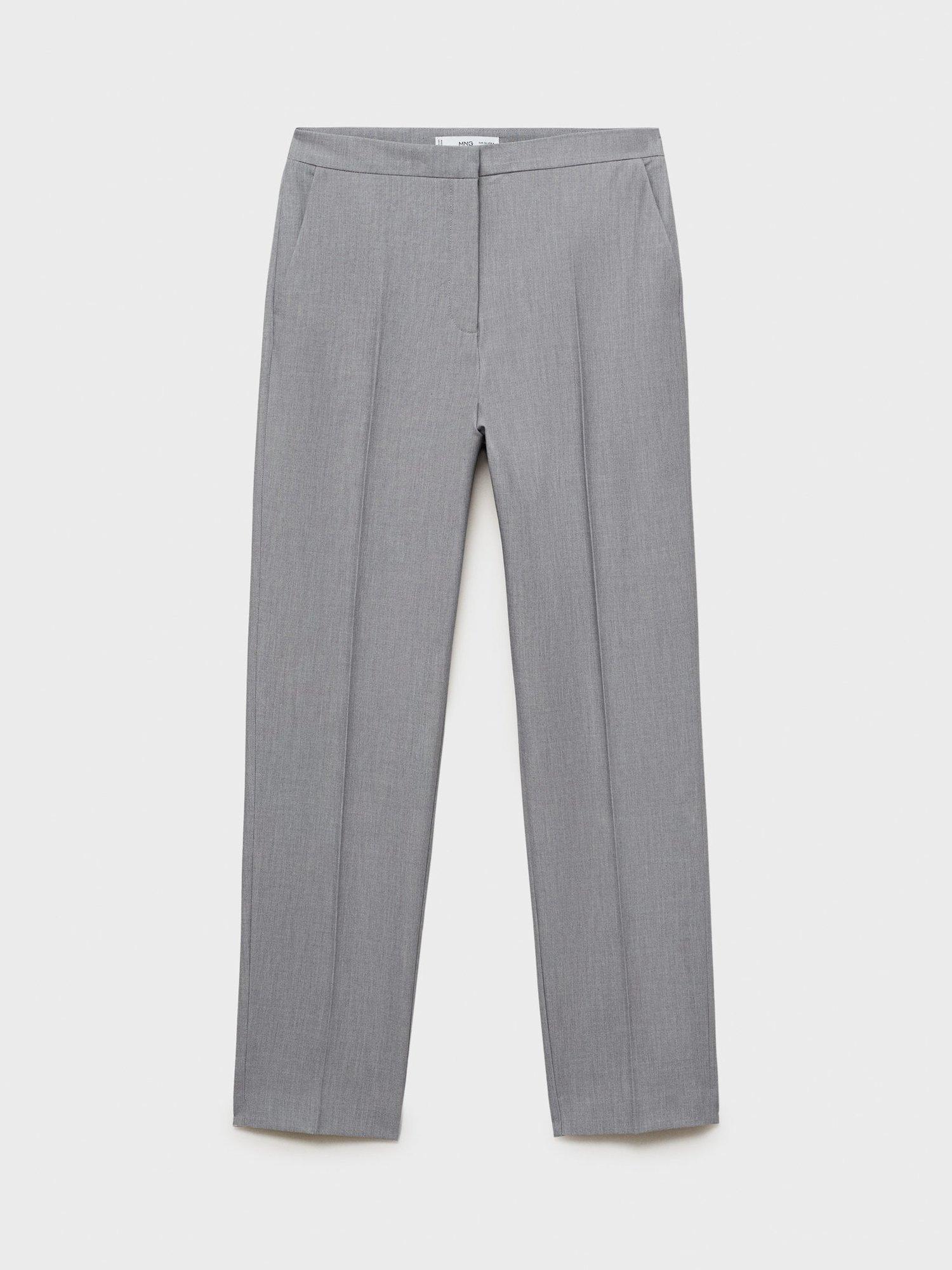 Product image 2 of 5, which shows Mango Borevi Tailored Trousers, Grey, 10