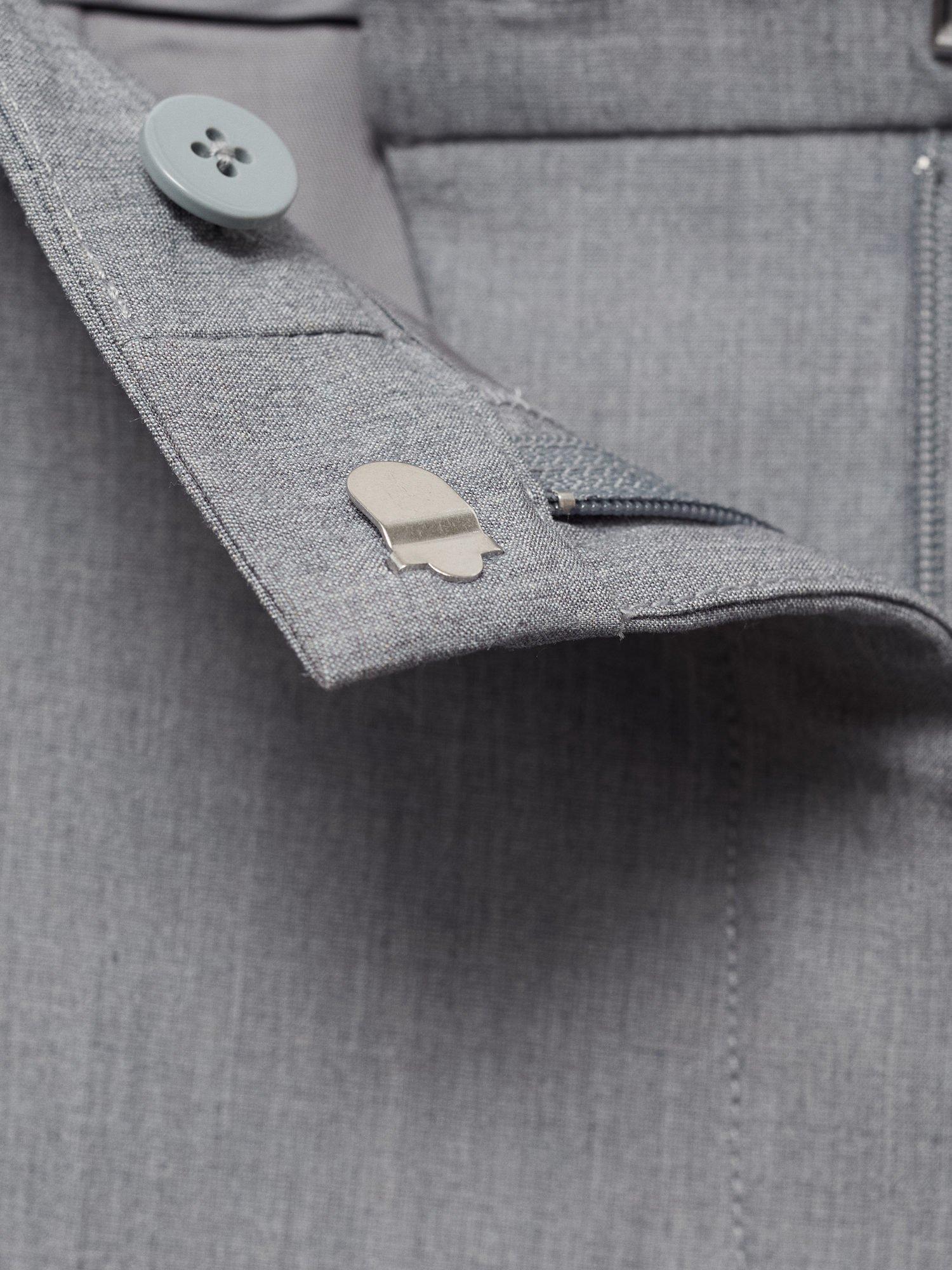 Product image 5 of 5, which shows Mango Borevi Tailored Trousers, Grey, 10