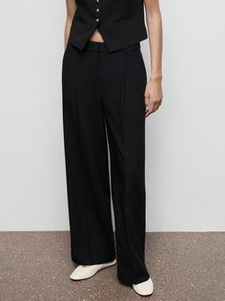 Mango Gabo Tailored Trousers, Black