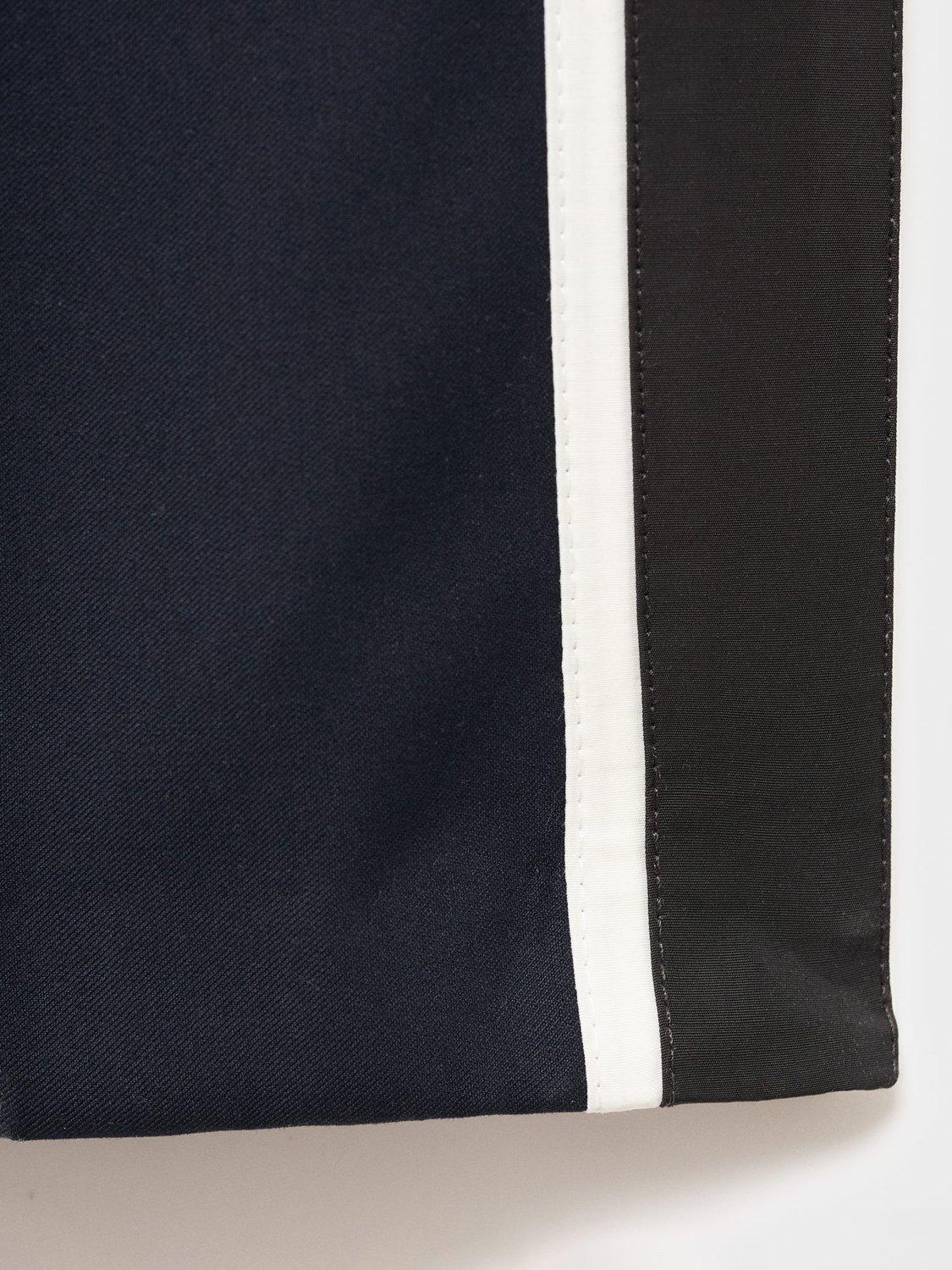 Product image 5 of 7, which shows Mango Massim Side Stripe Trousers, Navy, S
