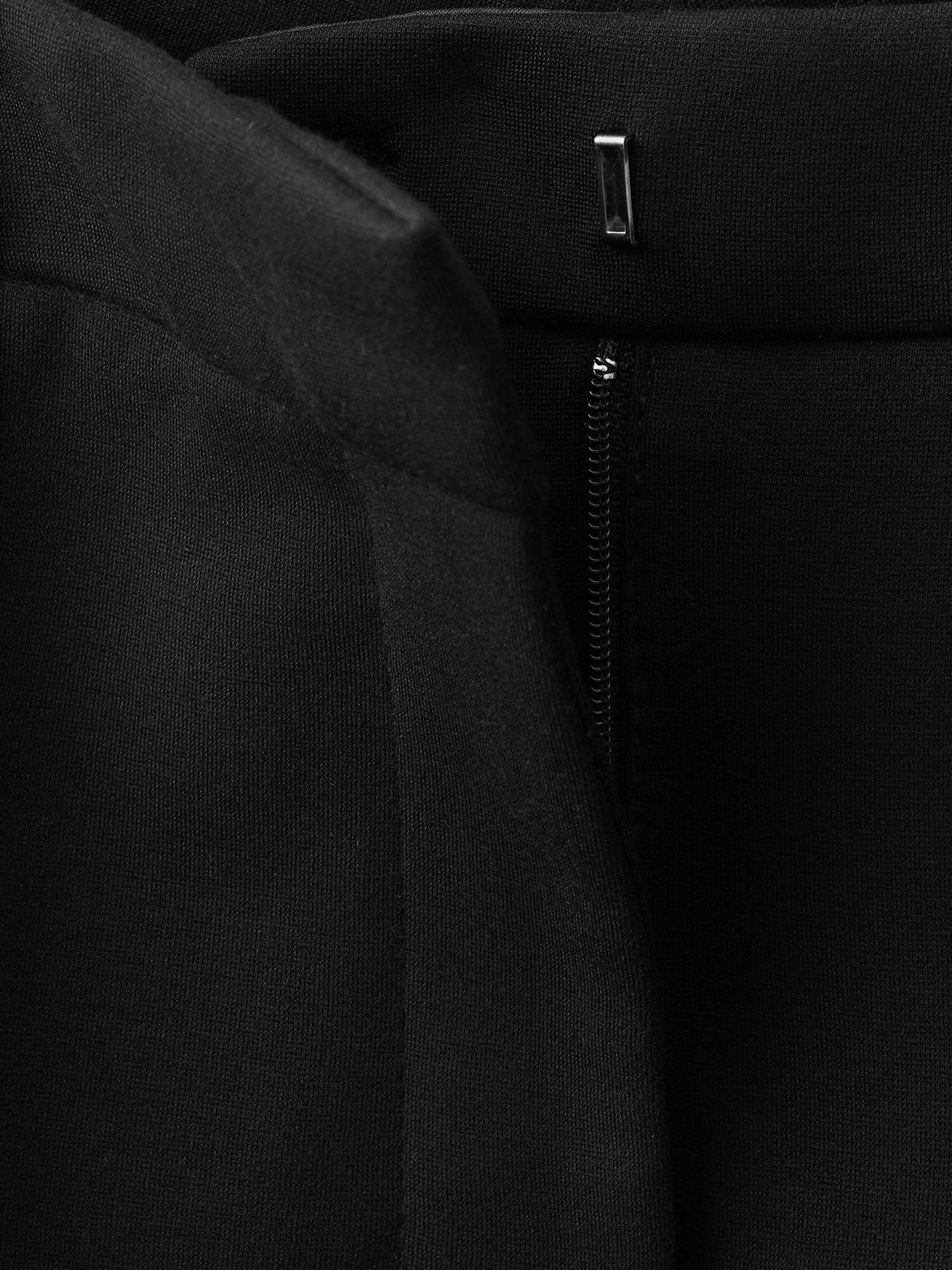 Product image 8 of 8, which shows Mango Paloma Mid Rise Straight Trousers, Black, 10