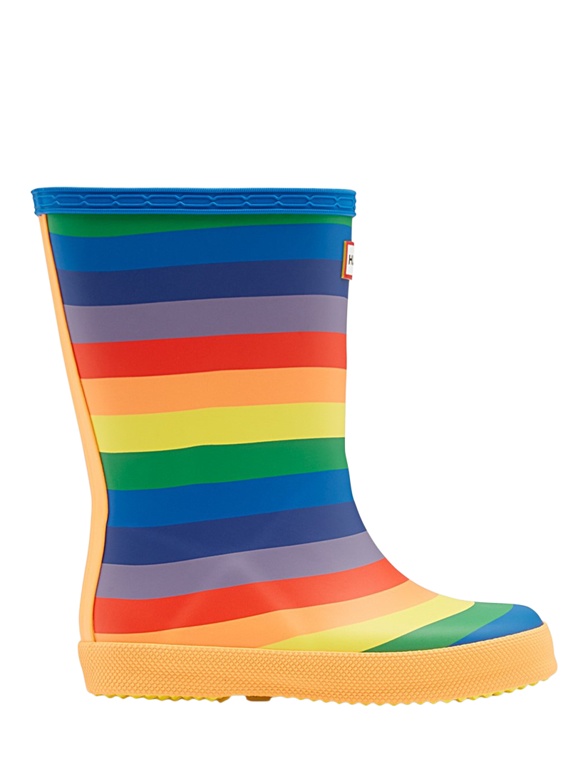 Product image 1 of 4, which shows Hunter Kids' First Rainbow Wellington Boots, Multicoloured, 8 Jnr