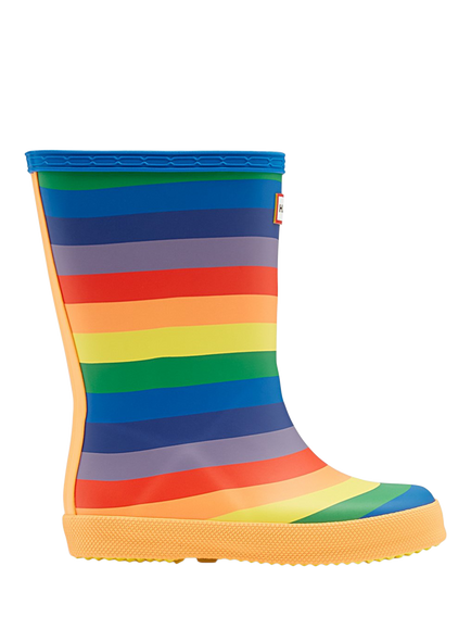 Hunter Kids' First Rainbow Wellington Boots, Multicoloured, Multicoloured