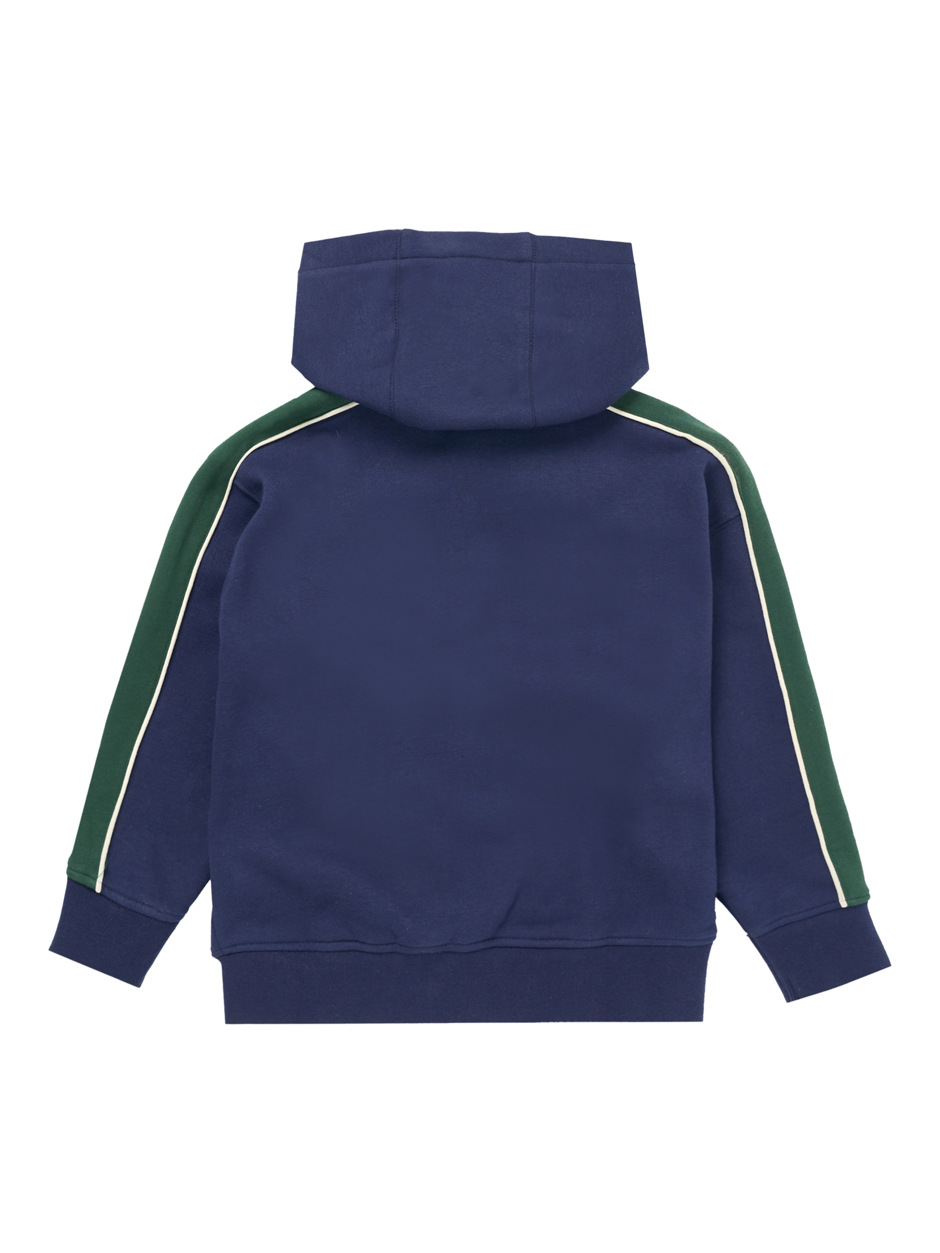 Product image 5 of 7, which shows Angel & Rocket Kids' Stud Closure Hoodie, Navy, 3-4 years
