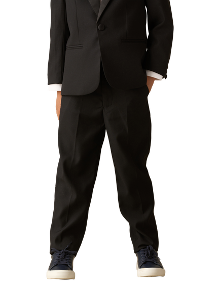 Angel & Rocket Kids' Tuxedo Trousers, Black, Black