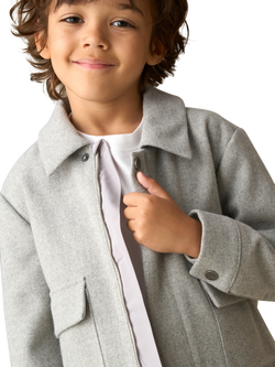 Angel & Rocket Kids' Varsity Jacket, Grey - view 2, Grey