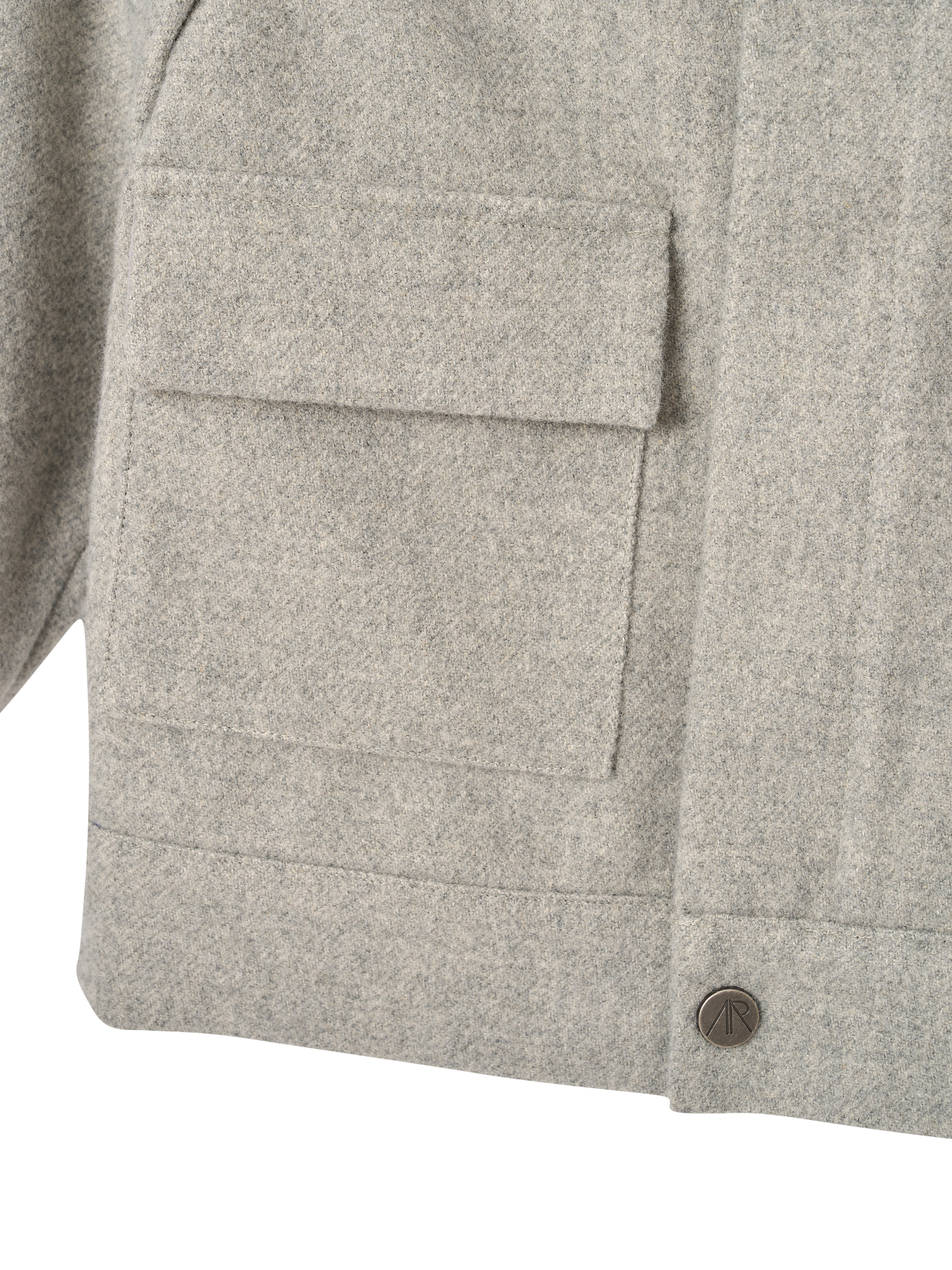 Product image 8 of 8, which shows Angel & Rocket Kids' Varsity Jacket, Grey, 3 years