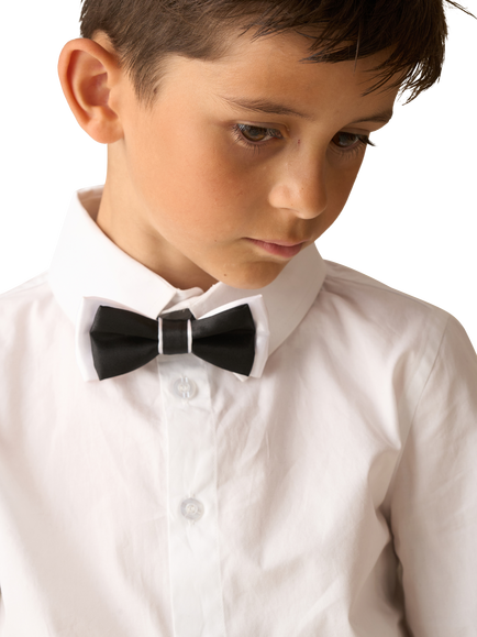 Angel & Rocket Kids' Shirt and Bow Tie, White - view 2, White