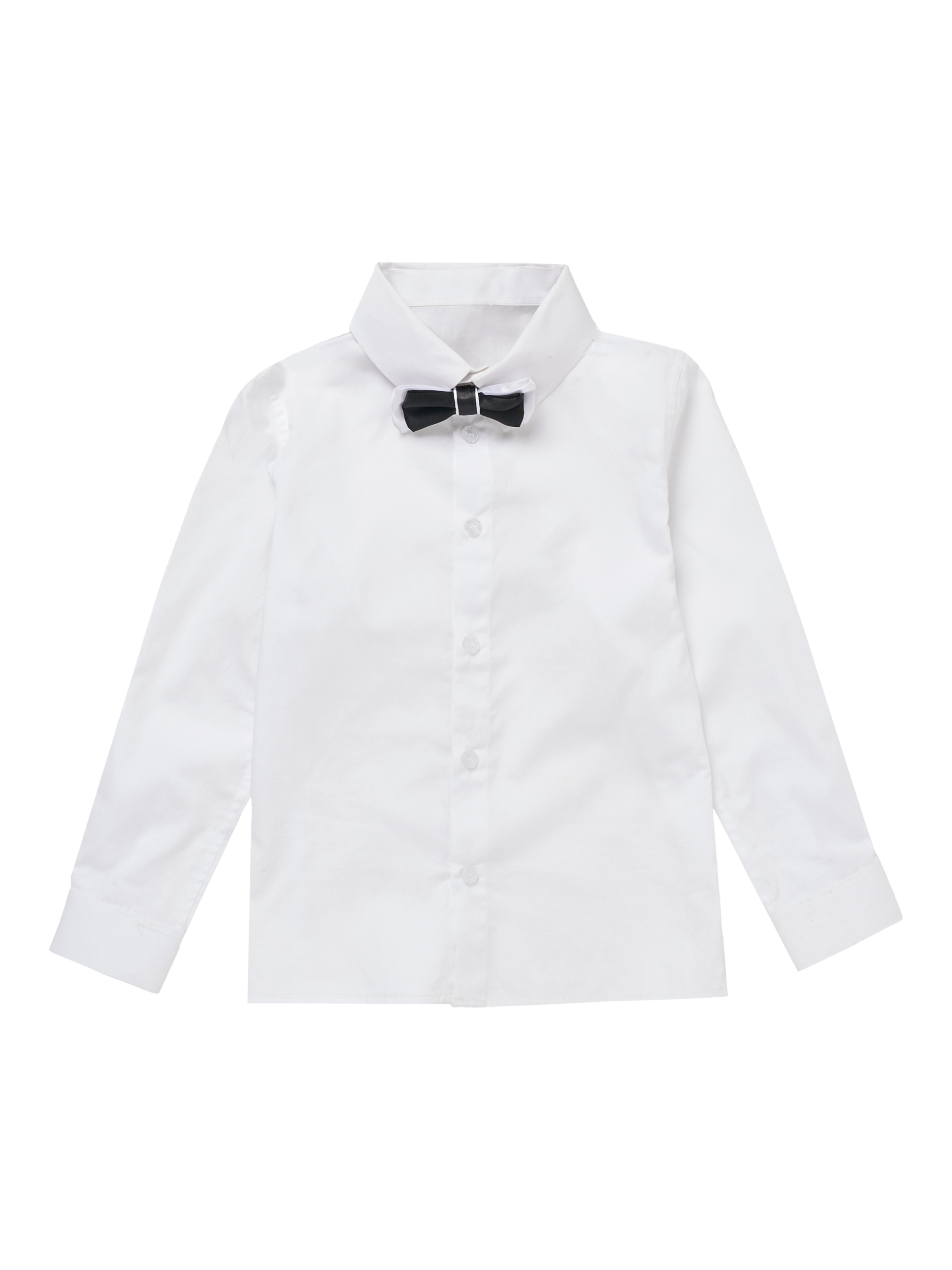 Product image 4 of 6, which shows Angel & Rocket Kids' Shirt and Bow Tie, White, 2 years