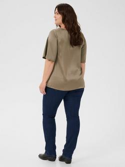 KAFFE Curve Dina Relaxed Fit Top, Morel - view 2, Morel
