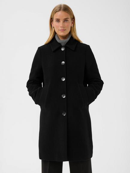 Part Two Kamillas Wool Blend Coat, Black