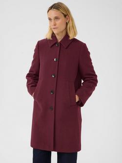 Part Two Kamillas Wool Blend Coat, Tawny Port Melange