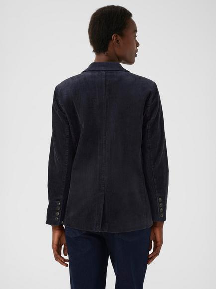 Part Two Leni Corduroy Blazer - view 2, Dark Navy