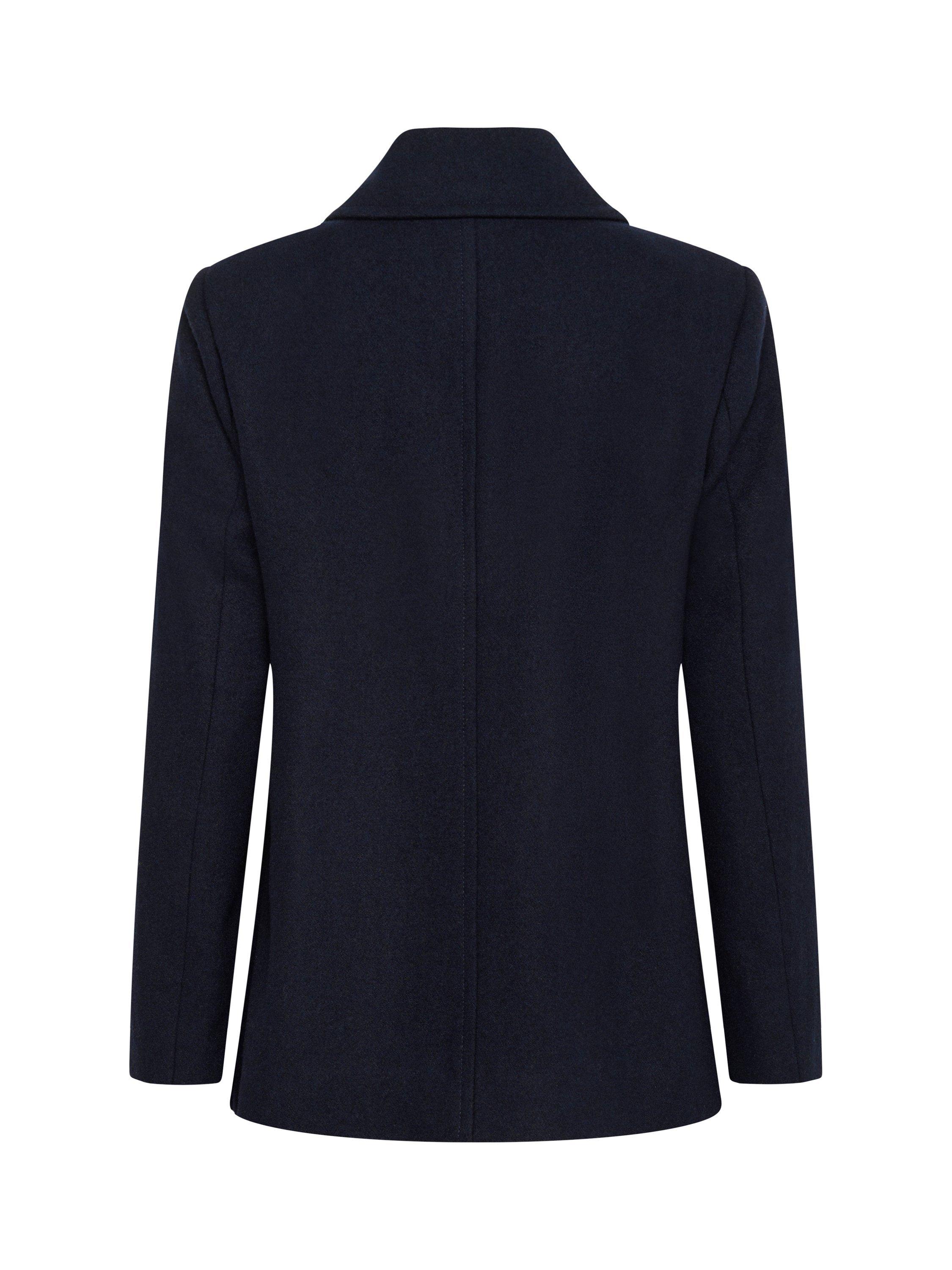 Product image 6 of 6, which shows Part Two Satina Double Breasted Wool Blend Coat, Dark Navy, 8