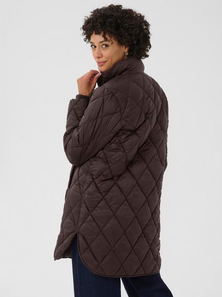 Part Two Olilas Quilted Coat, Mole - view 2, Mole