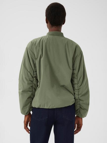 Part Two Sari Bomber Jacket, Grape Leaf - view 2, Grape Leaf